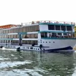 The front view of the Sunrise MS Semiramis 1 Nile Cruise.