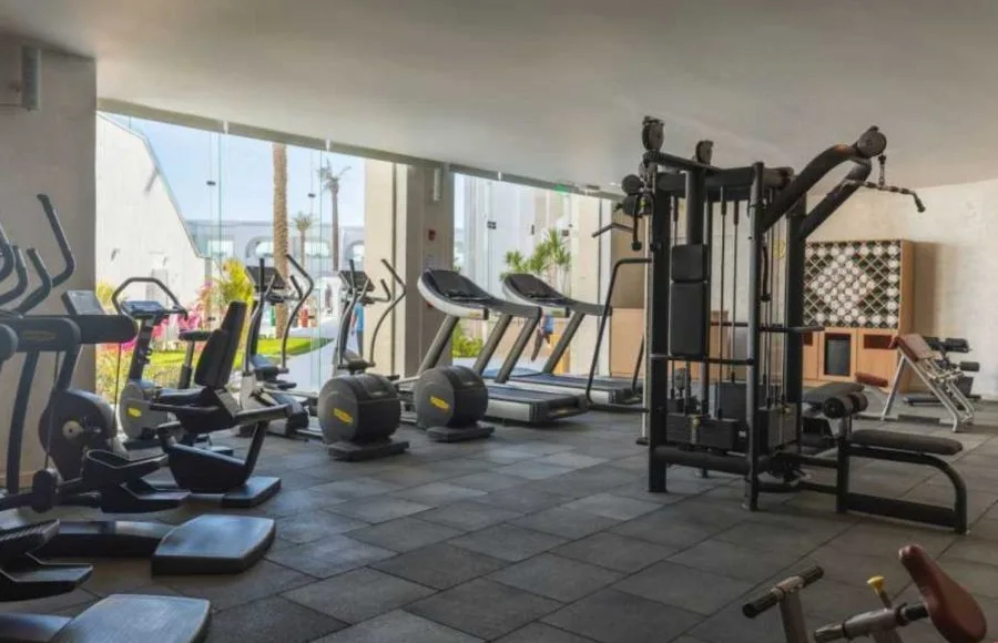 A well-equipped gym on the MS Semeramis I Nile cruise.