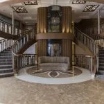 The luxurious lobby of the MS Semiramis II