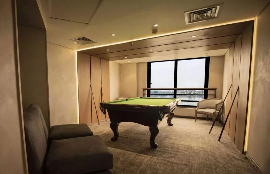 Billiard corner on the MS Semiramis II Nile Cruise