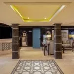 The elegant lobby and reception area on the Steigenberger Legacy.