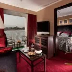 A luxurious suite on the Steigenberger Legacy Nile Cruise.