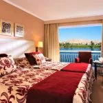 A twin-bedded cabin on the Steigenberger Minerva Nile Cruise.