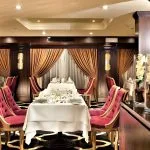 The dining room on the Steigenberger Minerva Nile Cruise.