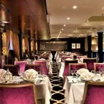 The restaurant on the MS Steigenberger Minerva Nile Cruise.