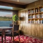 The library on the Steigenberger Royale Nile Cruise.