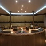 The elegant restaurant on the Steigenberger Royale.