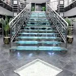 The elegant and spacious lobby of the H/S Moondance Nile cruise, featuring a welcoming reception desk, comfortable seating, and sophisticated decor for arriving guests.