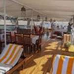 Sundeck of the Abundance Dahabiya Nile cruise boat [