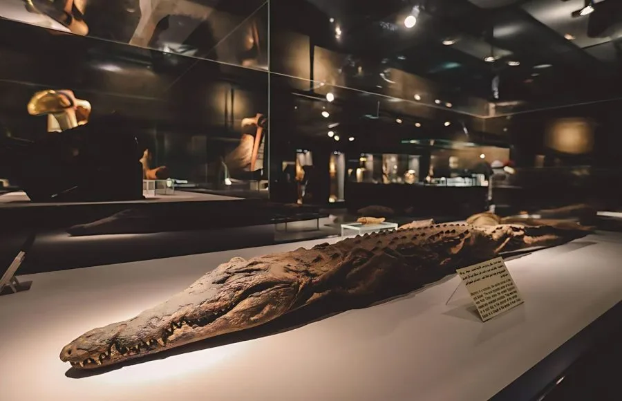 Ancient-Egyptian-Exhibits-of-the-archaeological-Mummification-Museum-in-luxor