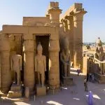 Luxor Temple entrance with colossal statues and columns a striking Egypt landmark
