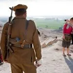 At-the-rock-graves-of-Beni-Hassan-tourists-are-protected-by-tourist-police