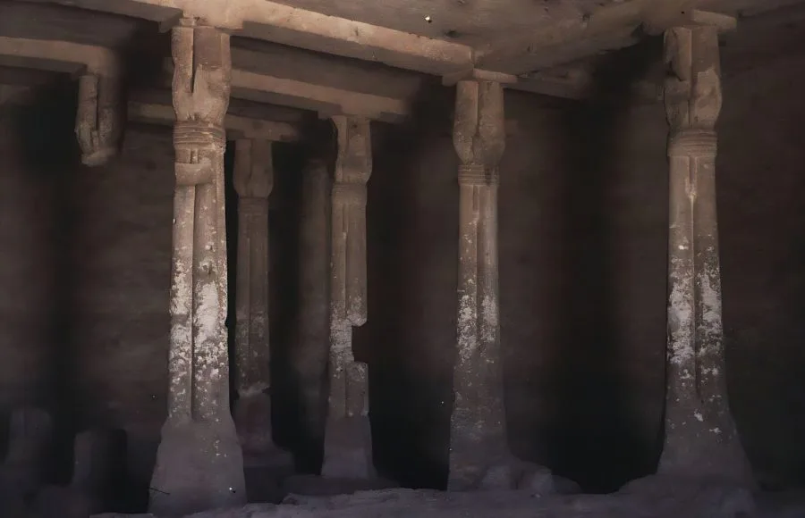 Beni-Hassan-Interior-One-Of-The-Tombs-Of-The-Necropolis