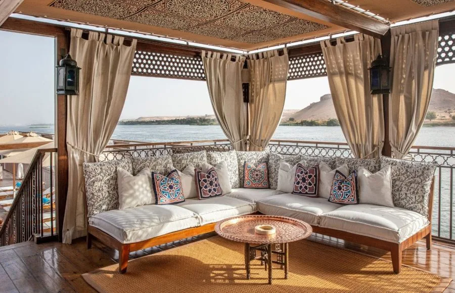 Jaz Yakouta Dahabiya Nile Cruise Lounge View