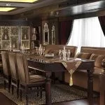 Dining room interior aboard the Jaz Yakouta Dahabiya Nile Cruise ship.