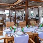 Jaz Yakouta Dahabiya sun deck dining area