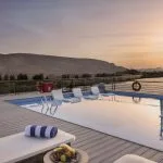 istoria Nile Cruise booking page showing the pool deck