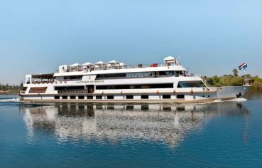 Sanctuary Sun Boat III Luxury Nile Cruise sailing on the Nile River.