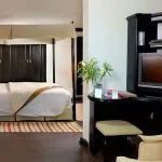 A luxurious suite on the Sanctuary Sun Boat III Nile Cruise.