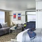 Spacious suite on the Sanctuary Sun Boat IV Luxury Cruise.