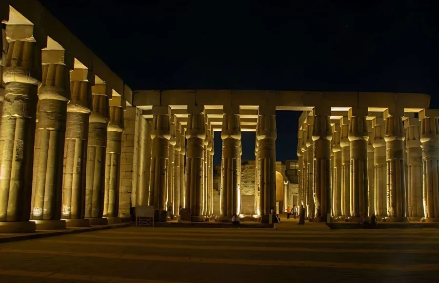 Night-Scene-From-Karnak-Temple-During-Sound-And-Light-Show