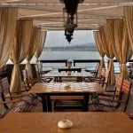 Covered outdoor restaurant on the Sanctuary Sun Boat IV Luxury Nile Cruise.