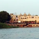 Monastery complex on the banks of the Nile River, near the place the Holy Family moved in a boat heading to Upper Egypt.