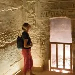 Tourist-in-Small-Hathor-Temple-of-Nefertari-Abu-Simbel