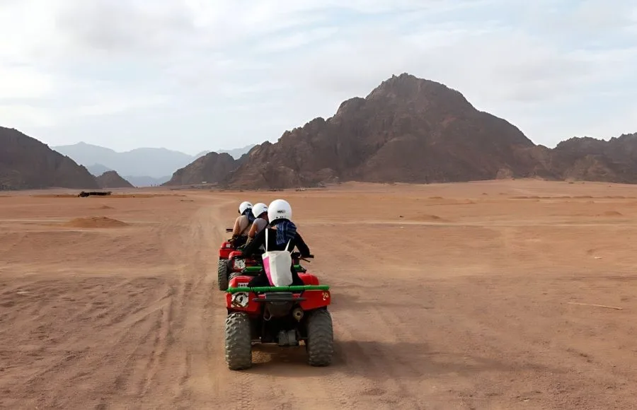A-group-of-tourists-enjoy-quad-biking-at-Sharm-el-Sheikh-in-Egypt