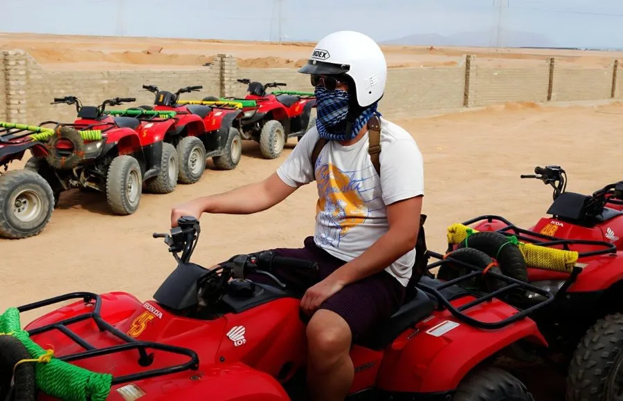 A-man-enjoys-quad-biking-at-Sharm-el-Sheikh