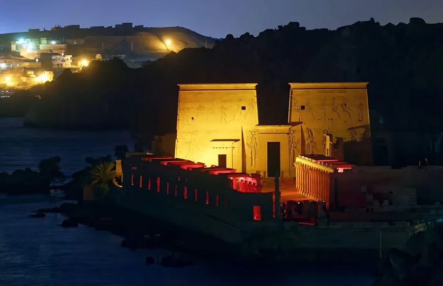Arial-View-Sound-And-Light-Show-At-The-Temple-Of-Philae
