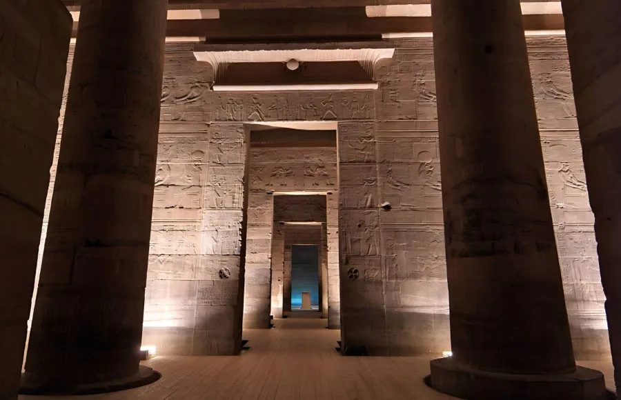 Inside-Philae-Temple-During-Sound-And-Light-Show