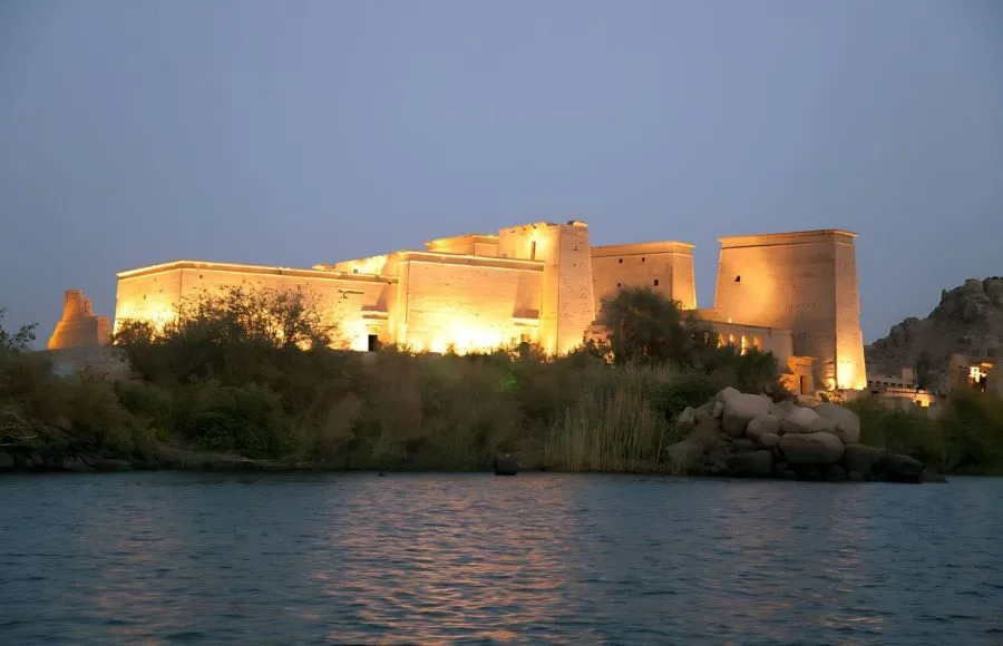The-Temple-Of-Isis-At-Philae-At-Night-During-Sound-And-Light-Show