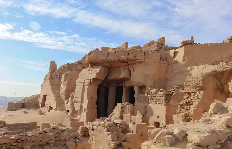 Tombs-of-the-nobles-west-Aswan