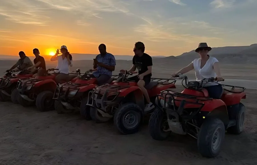 Tourists-taking-picture-Before-Safari-Quad-biking-Marsa-Alam