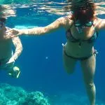 Underwater-Diving-Picture-Of-Divers-Snorkeling-In-Red-Sea-At-The-Canyon-Dive-Site-Near-Dahab-Sinai-Egypt