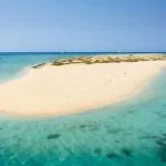 White-Sand-Turquoise-Sea-Situated-In-The-Hamata-Island-In-Egypt