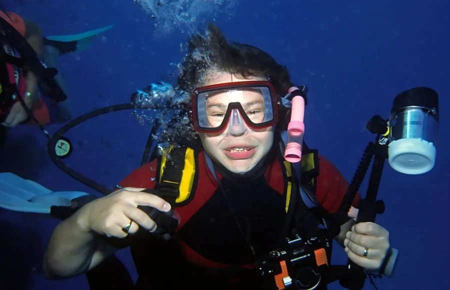 Egypt-Red-Sea-Diver-Underwater-Smiling