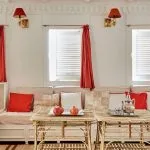 Lounge area on the Lazuli Gordon Pacha Dahabiya Nile Cruise.