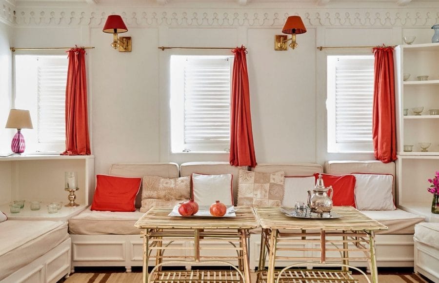 Lounge area on the Lazuli Gordon Pacha Dahabiya Nile Cruise.