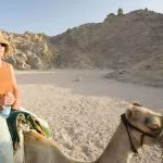 Tourist-riding-on-Bedouin-camels-in-the-Sinai