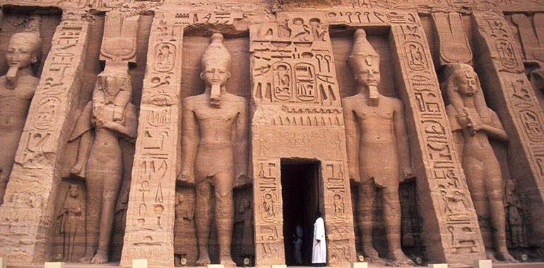Abu Simble Temple Nubia Small Temple Of Hathor Nefertari Egypt