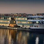 the MS Acamar Nile Cruise offered by Tripidays Egypt Tours, showing the ship on the water