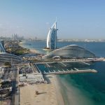 Aerial-view-of-Burj-Al-Arab-Hotel-Dubai-United-Arab-Emirates