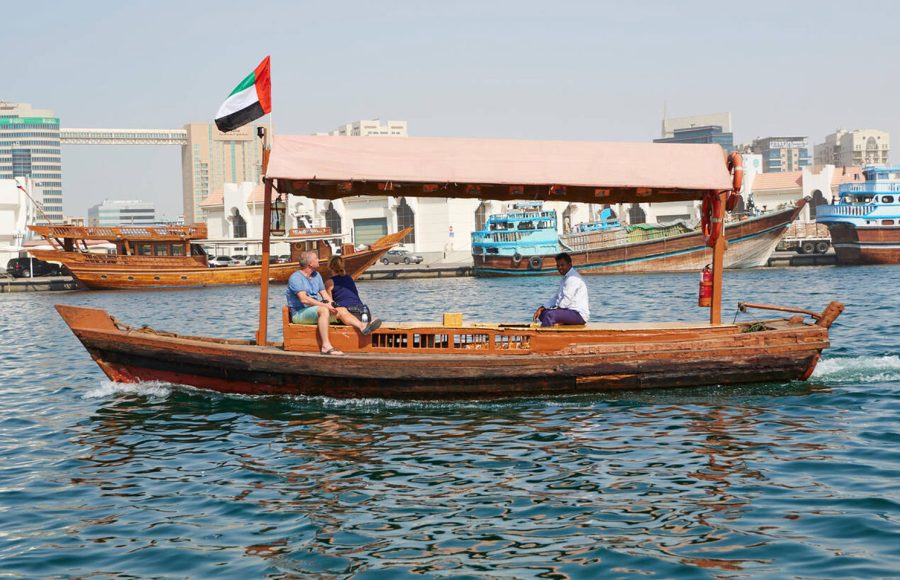 An-Abra-Or-Water-Taxi-On-The-Creek-Deira-Bur-Dubai-UAE