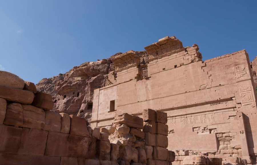 Ancient-Nabataean-buildings-at-Petra-Jordan