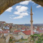 Ancient-town-of-Avanos-through-a-cave-in-Cappadocia-Turkey