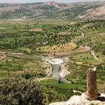 Arsameia-Nymphaios-Unidentified-stele-and-view-of-valley-ancient-city-of-Commagene-kingdom-Kahta-Adıyaman-province-Turkey-Asia