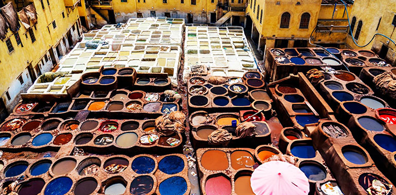 Chouara Tannery in Fez Morocco