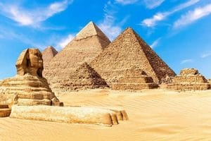 Discover the timeless Pyramids of Giza and Sphinx with Egypt travel packages from South Africa